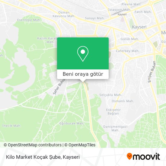 Kilo Market Koçak Şube harita