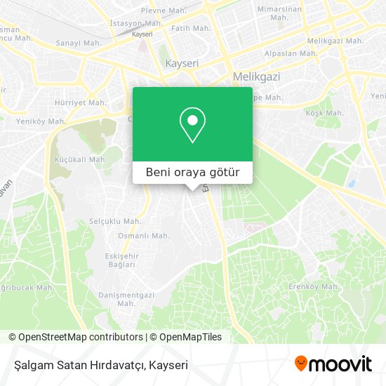 Şalgam Satan Hırdavatçı harita