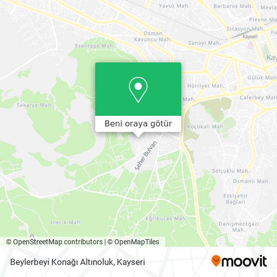 Beylerbeyi Konağı Altınoluk harita