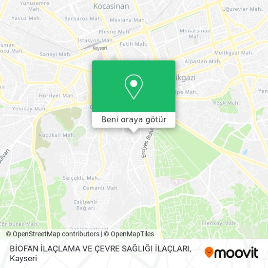BİOFAN İLAÇLAMA VE ÇEVRE SAĞLIĞI İLAÇLARI harita