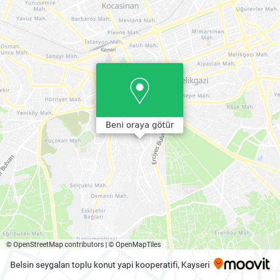 Belsin seygalan toplu konut yapi kooperatifi harita