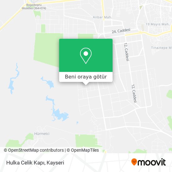 Hulka Celik Kapı harita