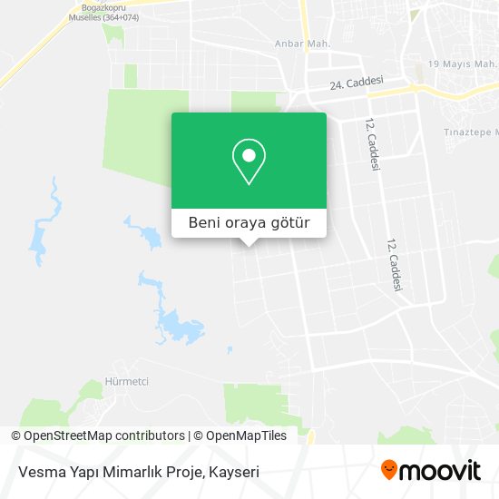 Vesma Yapı Mimarlık Proje harita