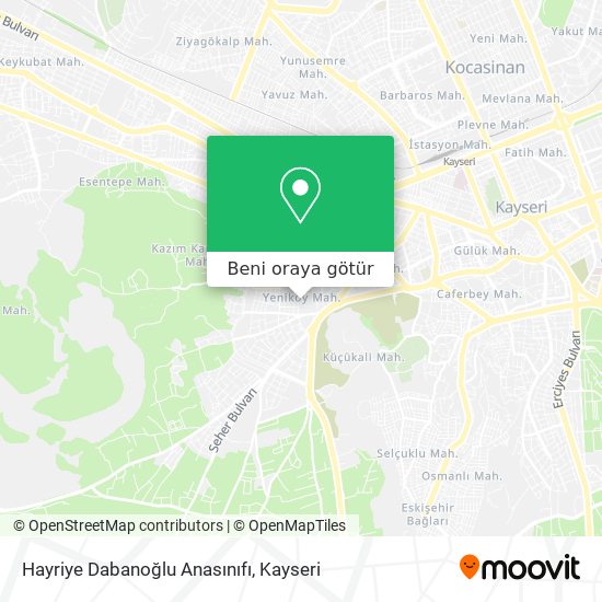 Hayriye Dabanoğlu Anasınıfı harita