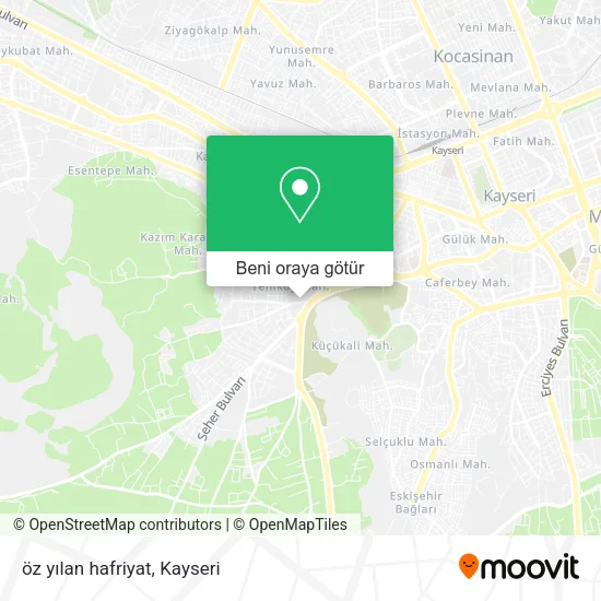 öz yılan hafriyat harita