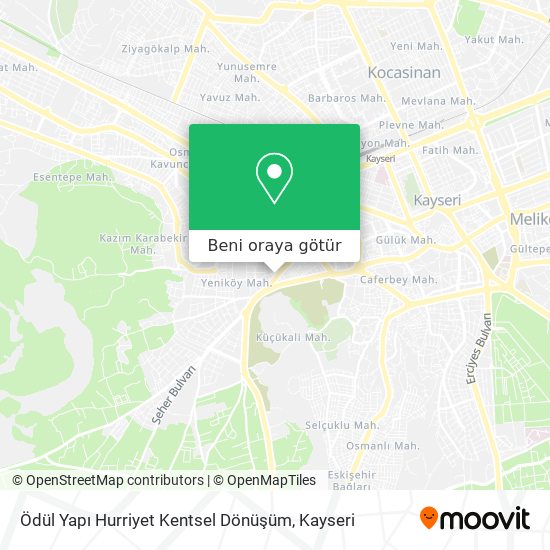 Ödül Yapı Hurriyet Kentsel Dönüşüm harita