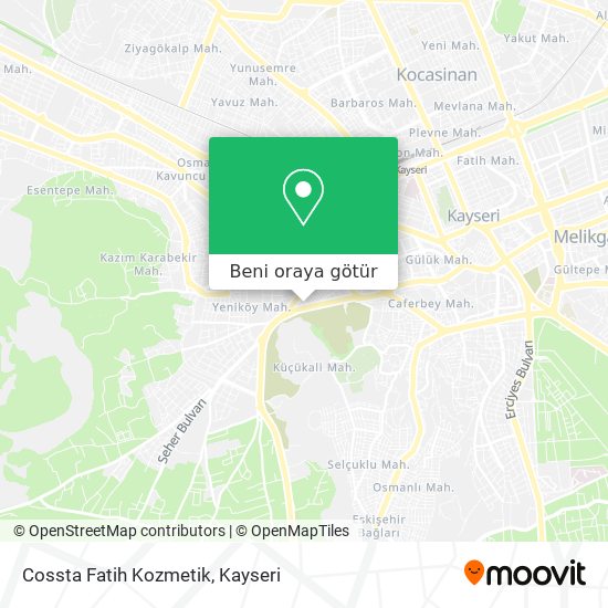 Cossta Fatih Kozmetik harita