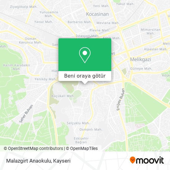 Malazgirt Anaokulu harita