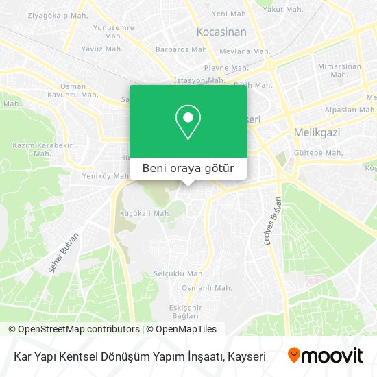 Kar Yapı Kentsel Dönüşüm Yapım İnşaatı harita