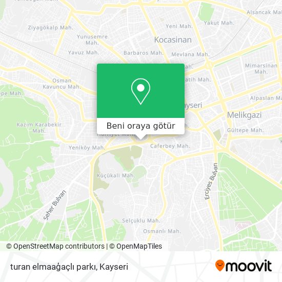 turan elmaaģaçlı parkı harita