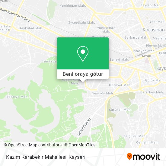 Kazım Karabekir Mahallesi harita