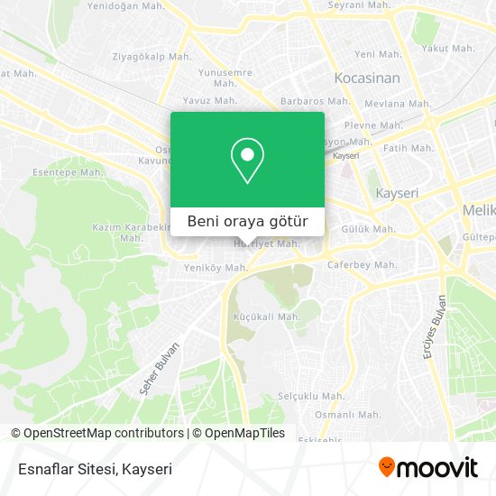 Esnaflar Sitesi harita