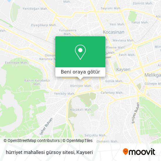 hürriyet mahallesi gürsoy sitesi harita