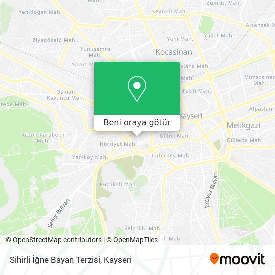 Sihirli İğne Bayan Terzisi harita