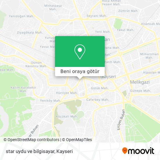 star uydu ve bilgisayar harita