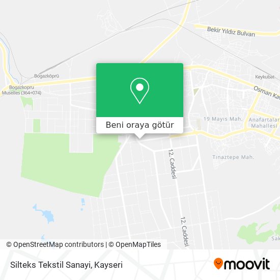 Silteks Tekstil Sanayi harita