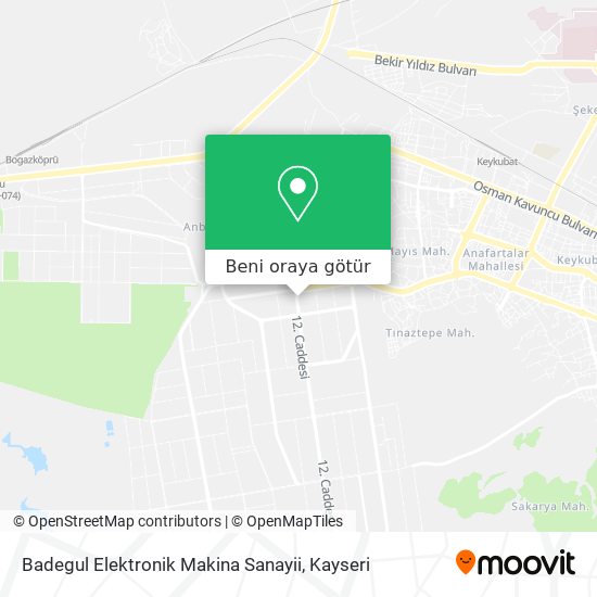 Badegul Elektronik Makina Sanayii harita