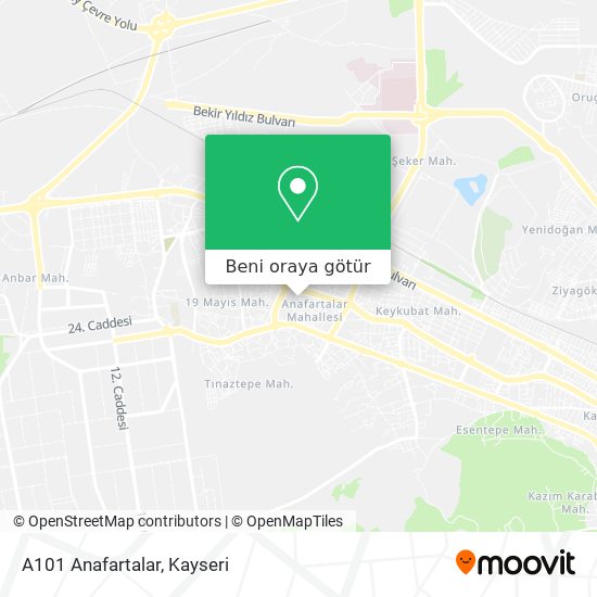 A101 Anafartalar harita