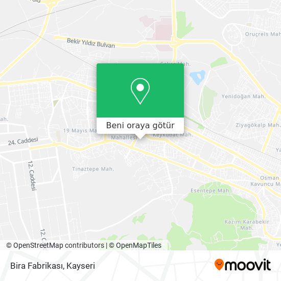 Bira Fabrikası harita