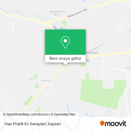 Has Pratik Ev Gereçleri harita