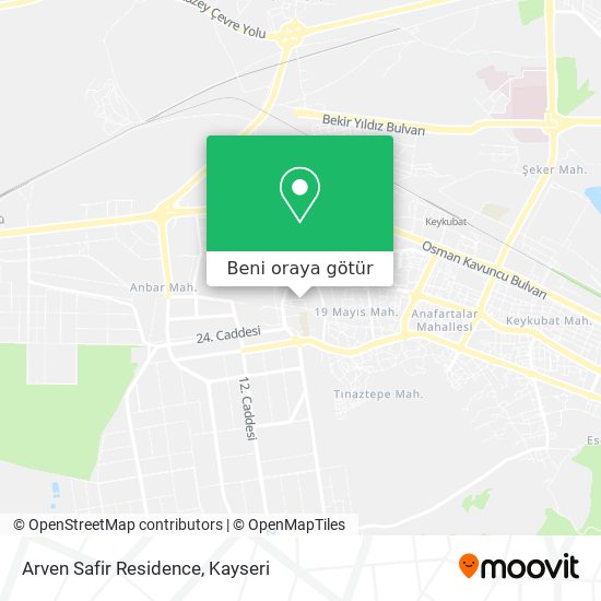 Arven Safir Residence harita