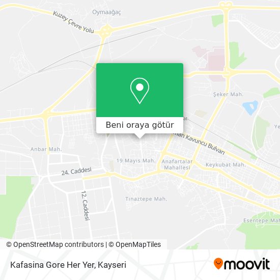 Kafasina Gore Her Yer harita