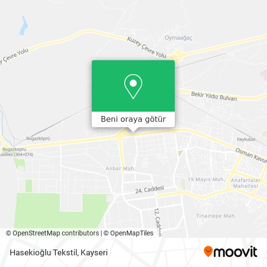 Hasekioğlu Tekstil harita