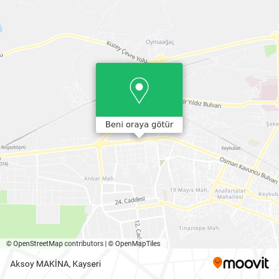 Aksoy MAKİNA harita