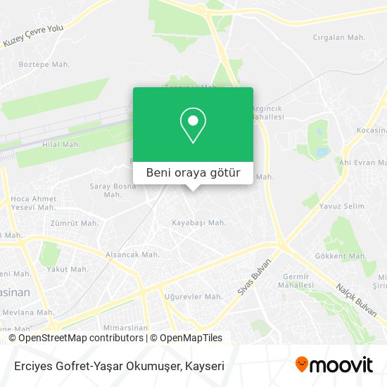 Erciyes Gofret-Yaşar Okumuşer harita