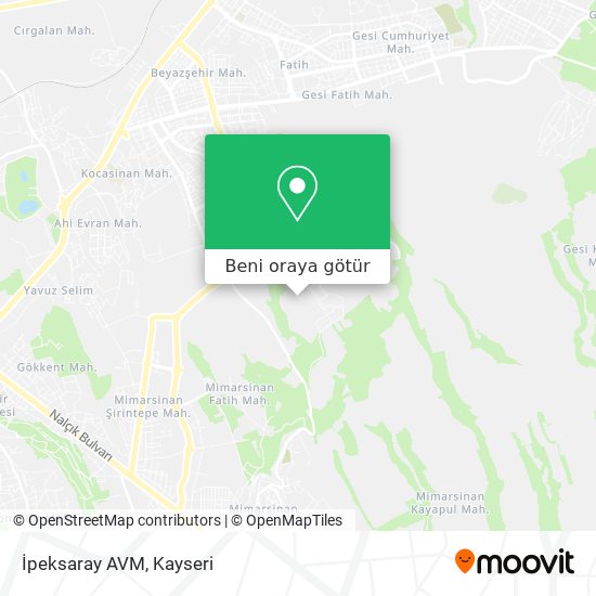 İpeksaray AVM harita