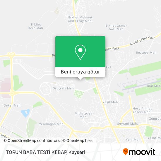 TORUN BABA TESTİ KEBAP harita