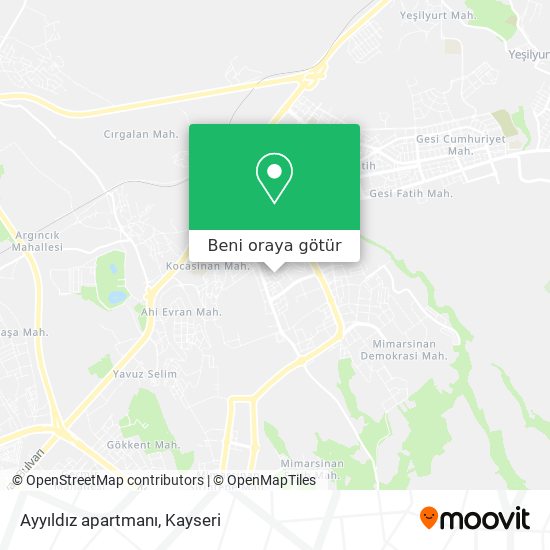 Ayyıldız apartmanı harita