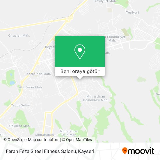 Ferah Feza Sitesi Fitness Salonu harita