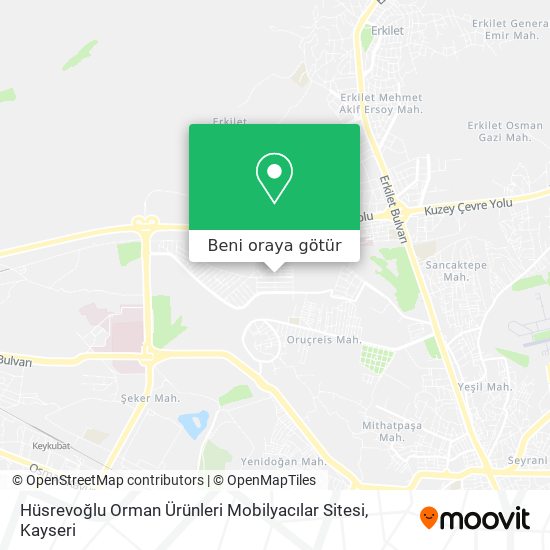 Hüsrevoğlu Orman Ürünleri Mobilyacılar Sitesi harita