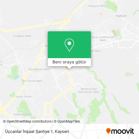 Üçcanlar İnşaat Şantiye 1 harita