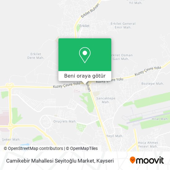 Camikebir Mahallesi Seyitoğlu Market harita