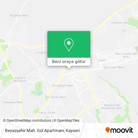 Beyazşehir Mah. Gül Apartmanı harita