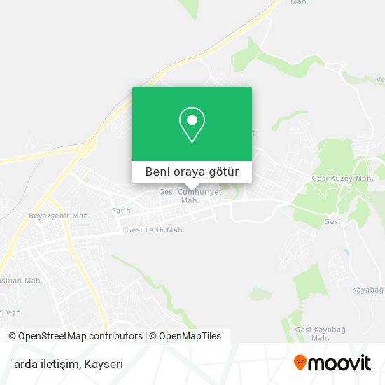 arda iletişim harita