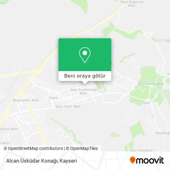 Alcan Üsküdar Konağı harita