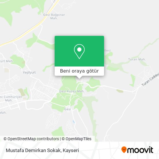 Mustafa Demirkan Sokak harita