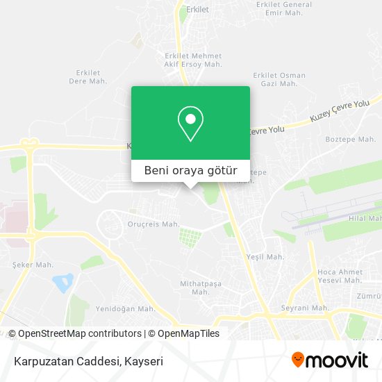 Karpuzatan Caddesi harita
