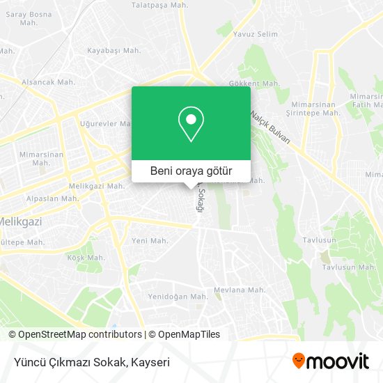 Yüncü Çıkmazı Sokak harita