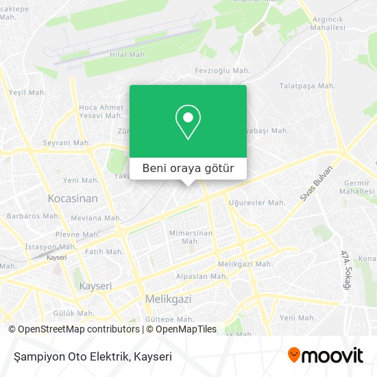 Şampiyon Oto Elektrik harita