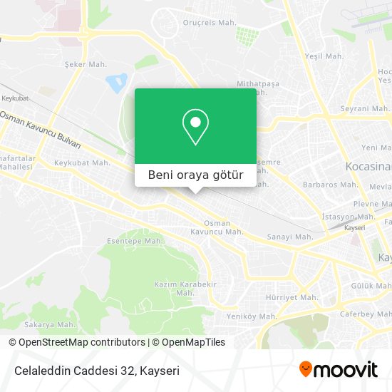 Celaleddin Caddesi 32 harita