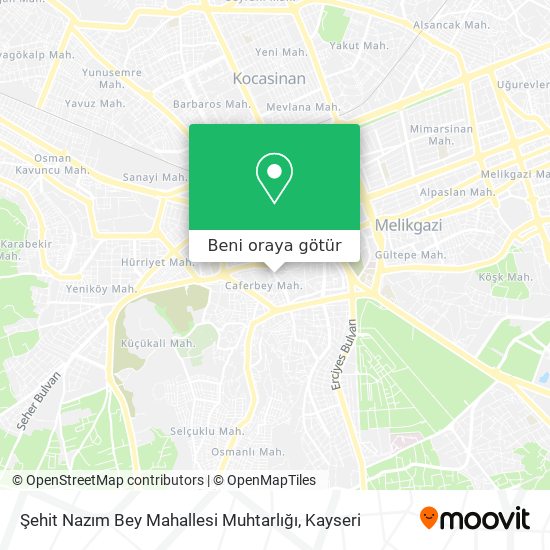 Şehit Nazım Bey Mahallesi Muhtarlığı harita