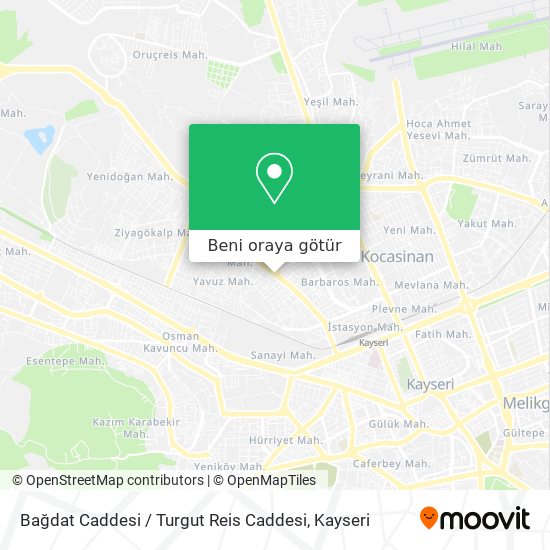 Bağdat Caddesi / Turgut Reis Caddesi harita