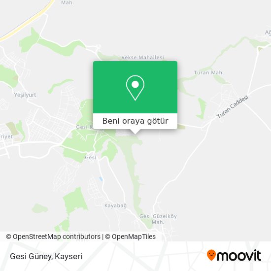 Gesi Güney harita