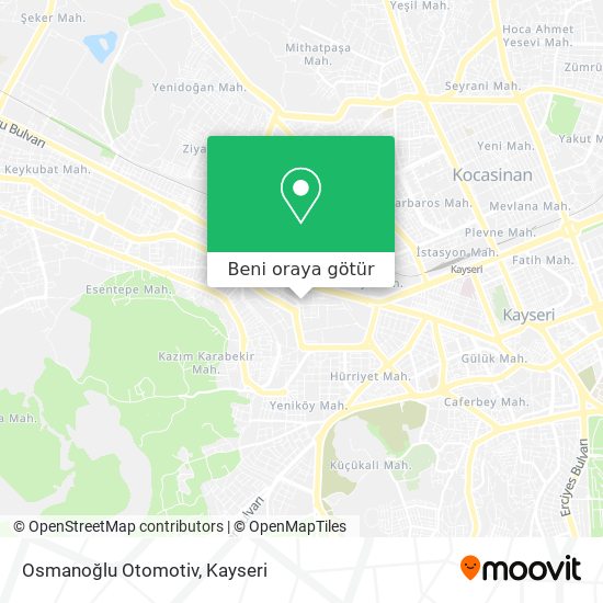 Osmanoğlu Otomotiv harita