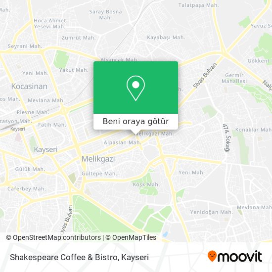 Shakespeare Coffee & Bistro harita