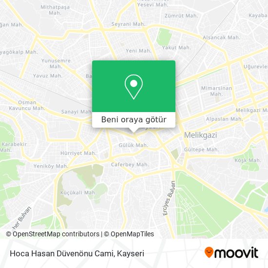 Hoca Hasan Düvenönu Cami harita